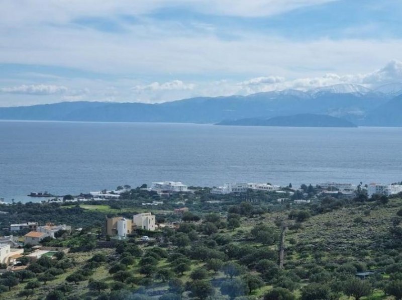 Elounda MIT BESICHTIGUNGSVIDEO: Baugrundstück mit Panorama-Blick Grundstück kaufen